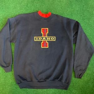 Vtg. Lee  “Idaho” Stitched Crewneck